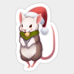 Cute Rat Drawing Sticker